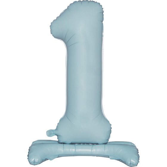 Baby Blue Jumbo Standing Foil Balloon # 1