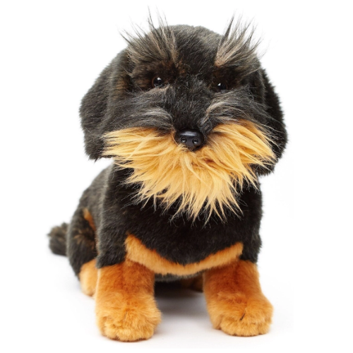 Scruffy - Wire Haired Dachshund Puppy Dog Teddy Bear - Soft Toy