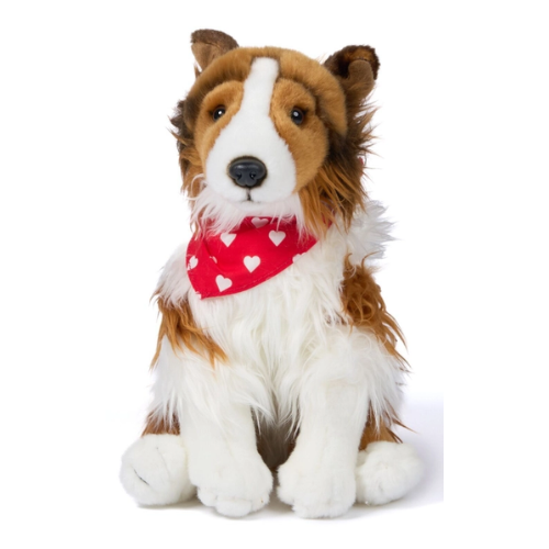 Lassie Long Haired Collie Puppy Dog Teddy Bear - Soft Toy