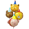 Party Animals Foil Balloon -Jungle Animals 4-Pack