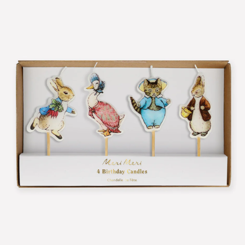 Peter Rabbit & Friends Shaped Birthday Candles Meri Meri