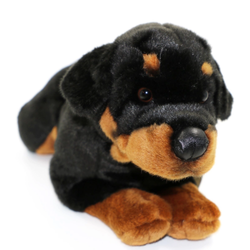 Hank Lying Rottweiler Puppy Dog Teddy Bear - Soft Toy