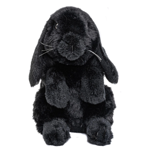 Aries - Black Sitting Rabbit Teddy Bear - Soft Toy