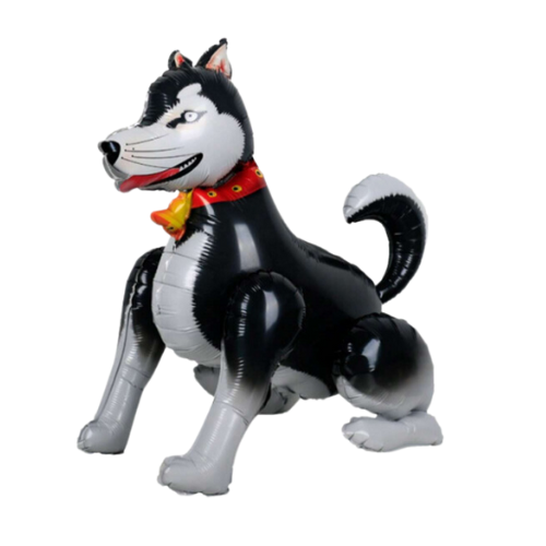  Husky Dog Standing Foil Balloon