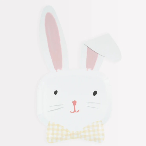 Bunny Rabbit Shaped Paper Party Plates