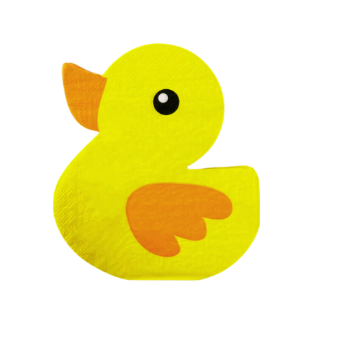 Duck Shaped Paper Party Napkins