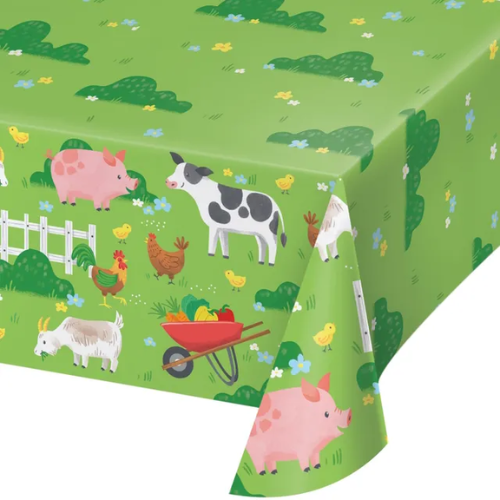 Farm Barnyard Animals Paper Tablecloth